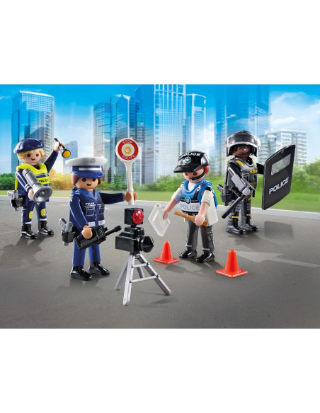 Conjunto de Figuras de Policía Playmobil 71730 para Niños 4+ Conjunto de Figuras de Policía Playmobil 71730 para Niños 4+