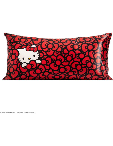 Funda de Almohada Kitsch Hello Kitty Satén King 600 Hilos