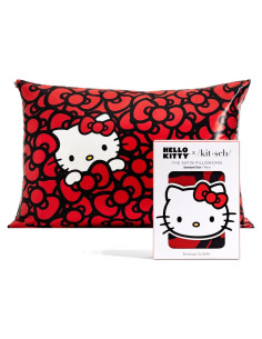 Funda de Almohada Kitsch Hello Kitty Satén 19x66 cm