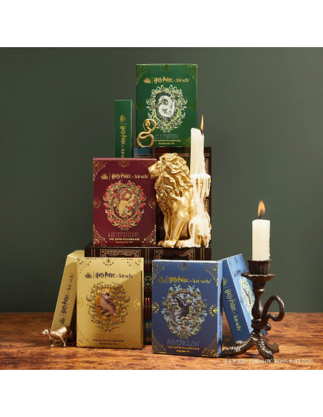 Funda de Sábana Satén Kitsch Harry Potter Gryffindor 66x48cm Funda de Sábana Satén Kitsch Harry Potter Gryffindor 66x48cm