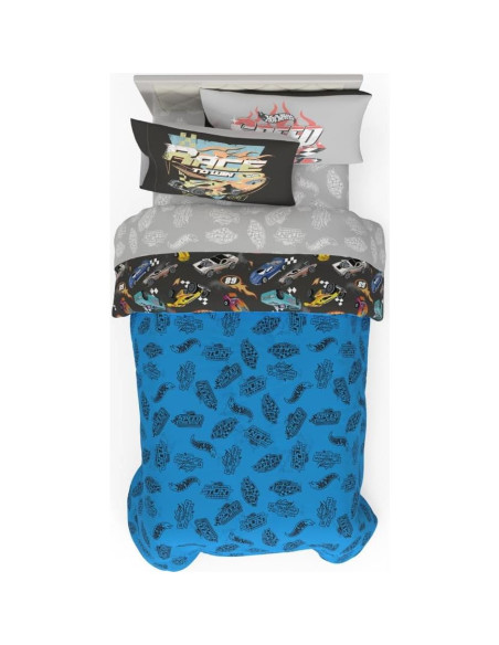 Juego de Ropa de Cama Hot Wheels Franco 5 Piezas Individual Juego de Ropa de Cama Hot Wheels Franco 5 Piezas Individual