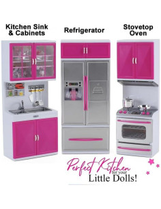 Juego de Cocina 3-en-1 Liberty Imports con Luces y Sonidos 2