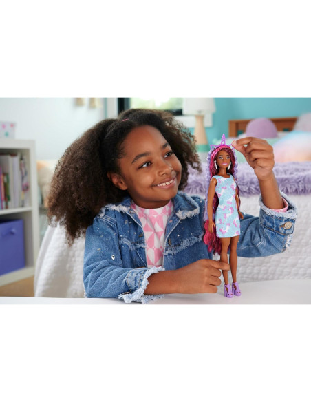 Muñeca Barbie Divertida y Elegante con Cabello Largo 21.5cm Muñeca Barbie Divertida y Elegante con Cabello Largo 21.5cm