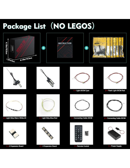 Kit de Luz LED VONADO para LEGO Castillo de Hogwarts 76419 Kit de Luz LED VONADO para LEGO Castillo de Hogwarts 76419