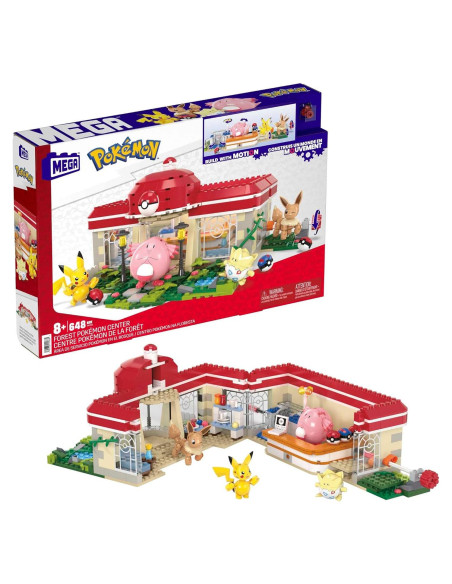 Set de Construcción Pokémon Mattel Centro Pokémon 648 Piezas Set de Construcción Pokémon Mattel Centro Pokémon 648 Piezas
