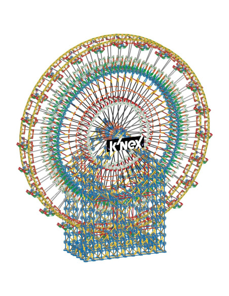 K'NEX Rueda de la Fortuna 182 cm Set de Construcción 8551 Piezas K'NEX Rueda de la Fortuna 182 cm Set de Construcción 8551 Piezas