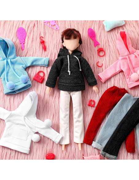 Conjunto Ropa de Muñeca Bencailor 8 Piezas 21.96 cm Conjunto Ropa de Muñeca Bencailor 8 Piezas 21.96 cm