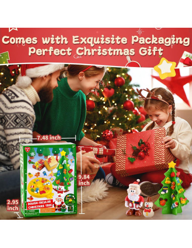 Kit de Plastilina Navideña PLAY - Manualidades para Niños