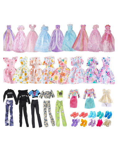 YAMASO 10 Conjuntos Ropa para Muñecas 29.21 cm Moda
