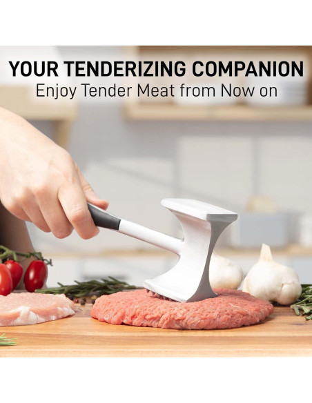 Martillo de Carne Zulay Kitchen - Aplanador Doble Cara 25.4 cm Martillo de Carne Zulay Kitchen - Aplanador Doble Cara 25.4 cm