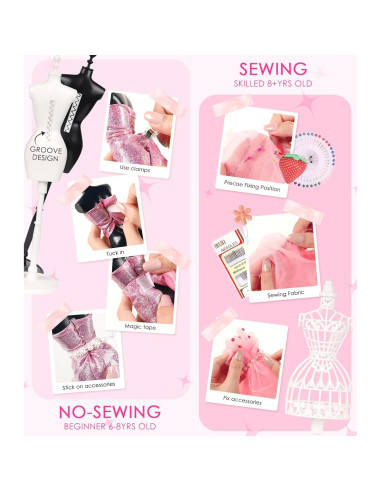 Kit de Costura YEETIN para Niñas 800+ Piezas Moda