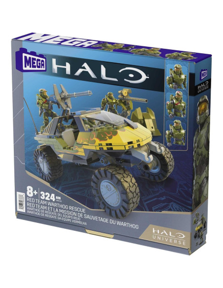 Mega Halo Warthog Rojo 324 Piezas con Figuras Mega Halo Warthog Rojo 324 Piezas con Figuras