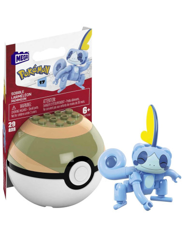 Mega Construx Pokémon Sobble Set de Construcción con Poké Ball