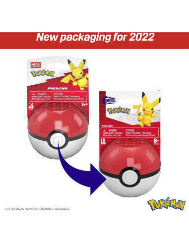 Set de Construcción Pikachu Mega Construx con Poké Ball