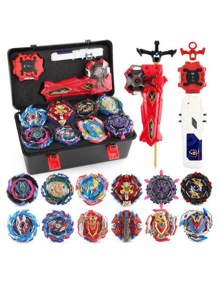Conjunto Bey Battle Top Daoyehsy 12 Tops 3 Lanzadores Conjunto Bey Battle Top Daoyehsy 12 Tops 3 Lanzadores