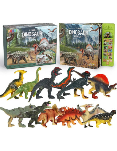 Juguetes de Dinosaurios FRUSE - 12 Figuras Interactivas