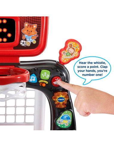 Centro Deportivo VTech Smart Shots Rojo 2 en 1 para Niños