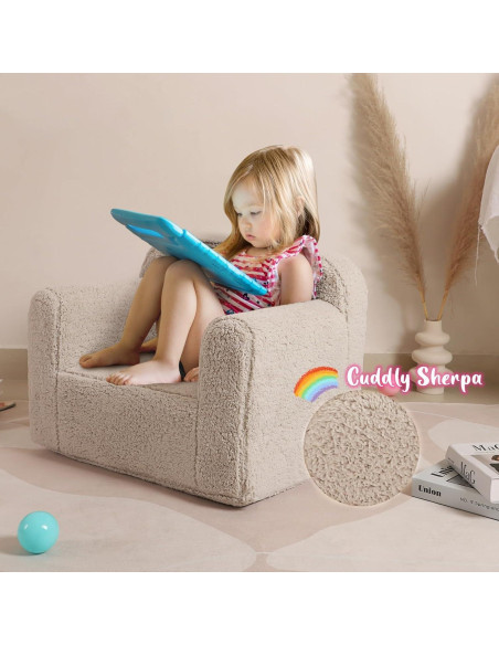 Silla Suave para Niños MOMCAYWEX Gris Claro, 36.83 cm Silla Suave para Niños MOMCAYWEX Gris Claro, 36.83 cm