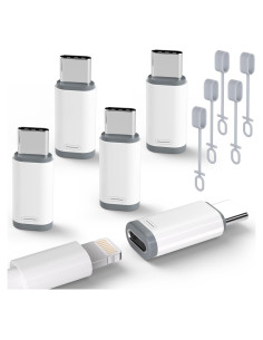 Paquete de 5 Adaptadores USB C a Lightning UWOXX - Carga Rápida