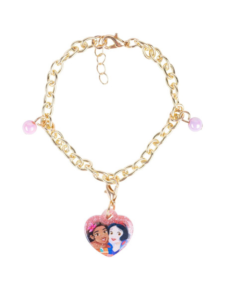 Set Pulsera Disney Princess LUV HER con 5 Encantos 3+ Set Pulsera Disney Princess LUV HER con 5 Encantos 3+