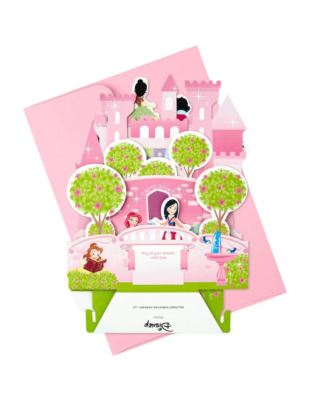 Tarjeta de Cumpleaños Pop Up Hallmark Princesas Disney Castillo Tarjeta de Cumpleaños Pop Up Hallmark Princesas Disney Castillo
