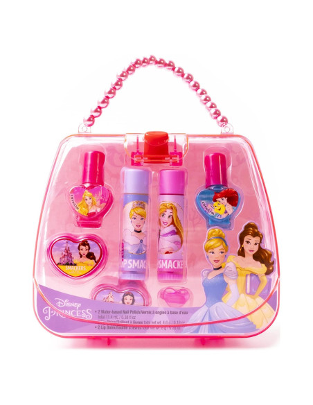 Bolsa Tote Lip Smacker Princesas Disney con Balsamos y Esmaltes Bolsa Tote Lip Smacker Princesas Disney con Balsamos y Esmaltes