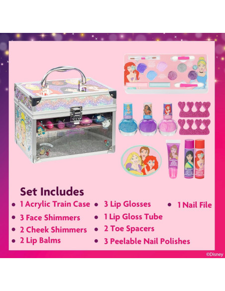 Juego de Maquillaje Disney Princess para Niñas 3+ Años Juego de Maquillaje Disney Princess para Niñas 3+ Años