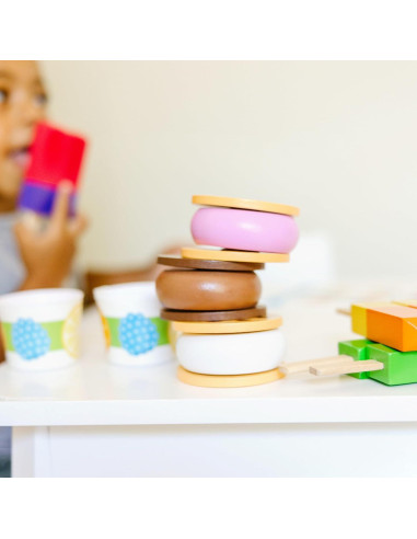 Juego de Helados de Madera Melissa & Doug - 24 Piezas