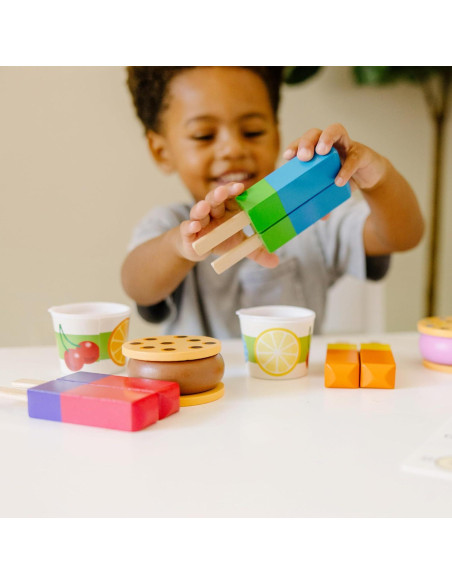 Juego de Helados de Madera Melissa & Doug - 24 Piezas Juego de Helados de Madera Melissa & Doug - 24 Piezas
