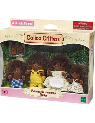 Familia de Erizos Pickleweeds Calico Critters - 4 Figuras
