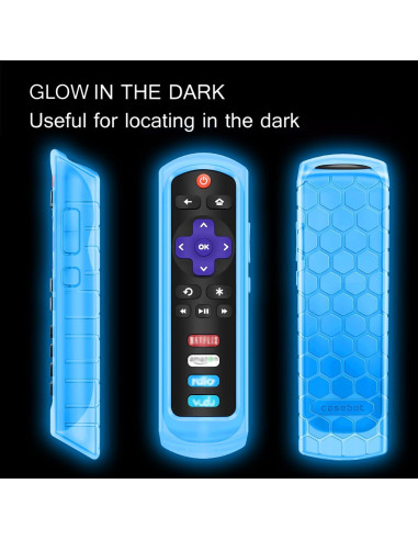 Funda Protectora Fintie para Control Remoto Roku 3600R Azul