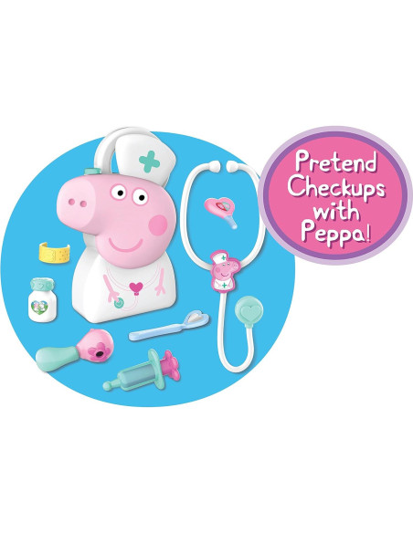 Set de Chequeo Peppa Pig Just Play 8 Piezas para Niños Set de Chequeo Peppa Pig Just Play 8 Piezas para Niños