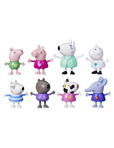 Figuras Peppa Pig Dr. Oso Polar 8 Piezas Juguetes 3+