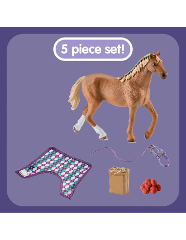 Set de Juguetes Caballo Pura Sangre Schleich 5 Piezas