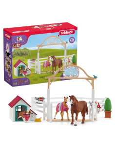 Set de Juego Schleich Horse Club 20 Piezas Caballos y Muñeca