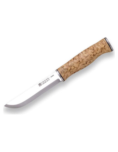 Cuchillo de Caza Joker Sami CL128, Hoja Fija 12.19 cm, Mango Abedul