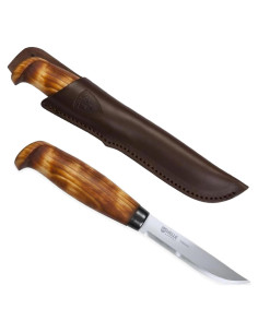 Cuchillo de Pesca Helle Tollekniv, Acero Inoxidable, Mango de Abedul