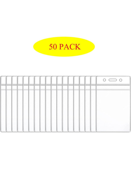 Soporte de Etiquetas de Nombre HOSL Vertical 50pcs PVC 6.99x11.99cm Soporte de Etiquetas de Nombre HOSL Vertical 50pcs PVC 6.99x11.99cm