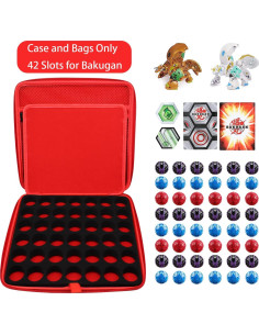 Estuche Organizador Bakugan 42 Juguetes Negro 2