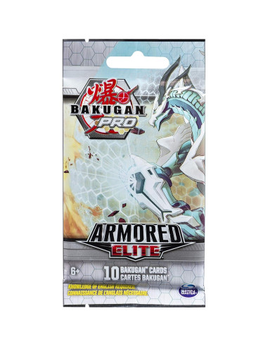 Paquete de Refuerzo Armored Elite Bakugan Pro - 10 Tarjetas