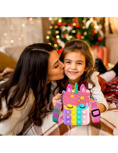 Cartera Fidget Civan Pop Unicornio para Niñas y Niños