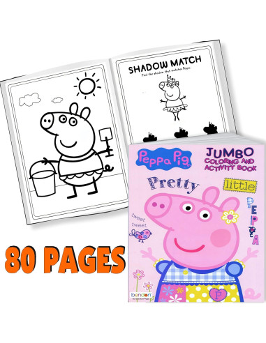 Set de Colorear Peppa Pig - Libro, Stickers y Colgador