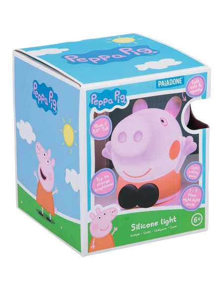 Lámpara Nocturna Peppa Pig Paladone 15 cm Recargable Lámpara Nocturna Peppa Pig Paladone 15 cm Recargable