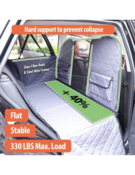 Extensor de Asiento Trasero para Perros Rincus 142x66cm Gris Extensor de Asiento Trasero para Perros Rincus 142x66cm Gris