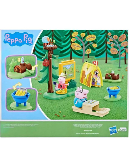 Conjunto de Camping Peppa Pig Hasbro con Figuras y Accesorios Conjunto de Camping Peppa Pig Hasbro con Figuras y Accesorios