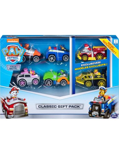 Vehículos PAW Patrol True Metal 6pk - Regalo Clásico