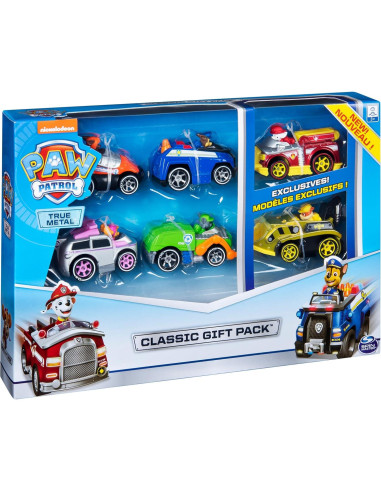 Vehículos PAW Patrol True Metal 6pk - Regalo Clásico