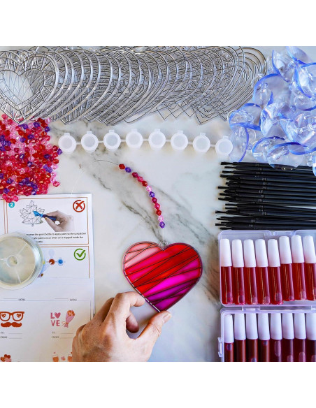 Kit de Manualidades Winlyn 24 Atrapa Rayos Corazón DIY Kit de Manualidades Winlyn 24 Atrapa Rayos Corazón DIY