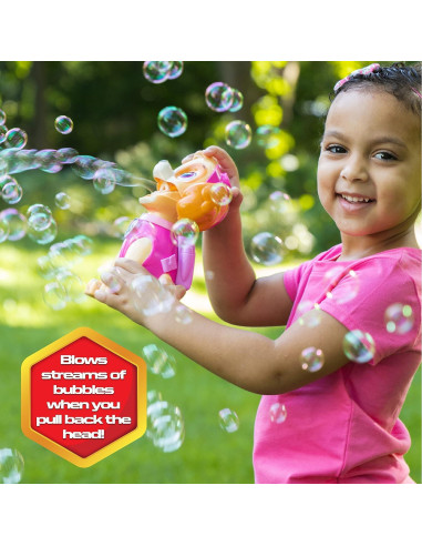 Soplador de Burbujas Paw Patrol Skye + Solución No Tóxica
