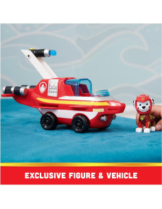 Vehículo Delfín Aqua Pups Marshall con Figura de Acción 2